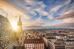 Bild zeigt Wien von oben